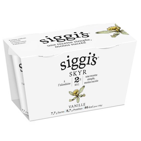 Siggi's - Yaourt skyr 2% mg (vanille)
