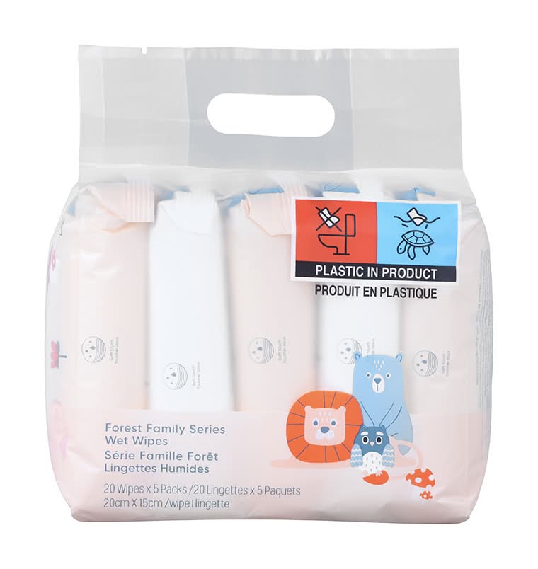 Miniso · Toallas húmedas, 200x150 mm (5 x 20 un)