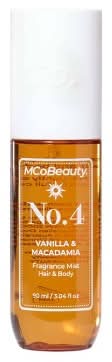 MCoBeauty No. 4 Hair & Body Fragrance Mist, Vanilla - Macadamia (3.04 fl oz)