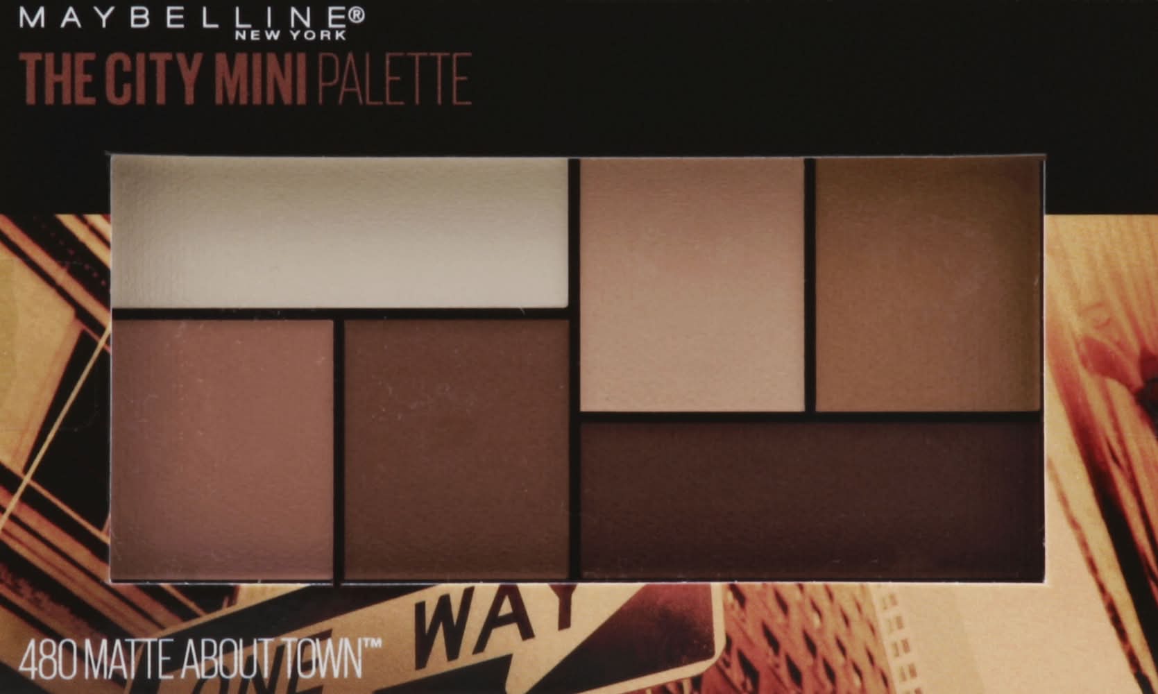 Maybelline Eyeshadow Palette Matte About Town 480 (0.2 oz)