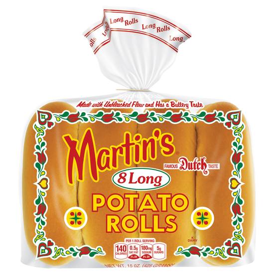 Martin's Long Potato Rolls (8 ct)