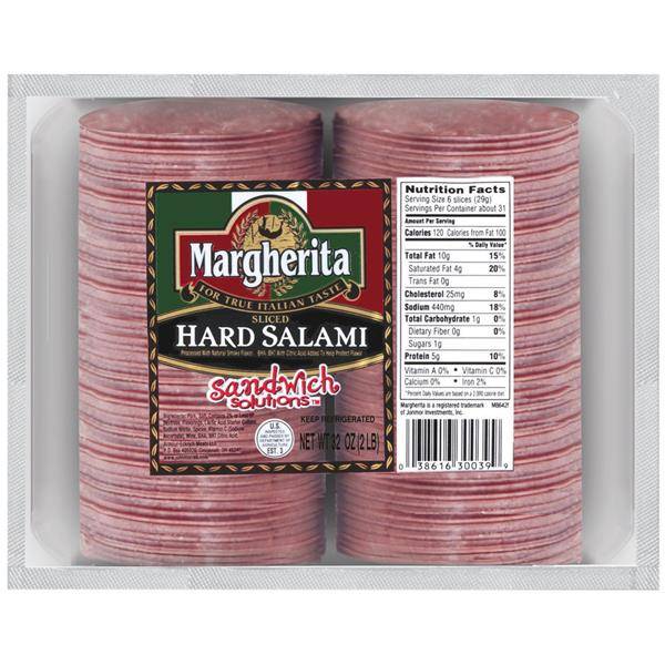 Margherita Hard Salami Pre Sliced (32 oz)
