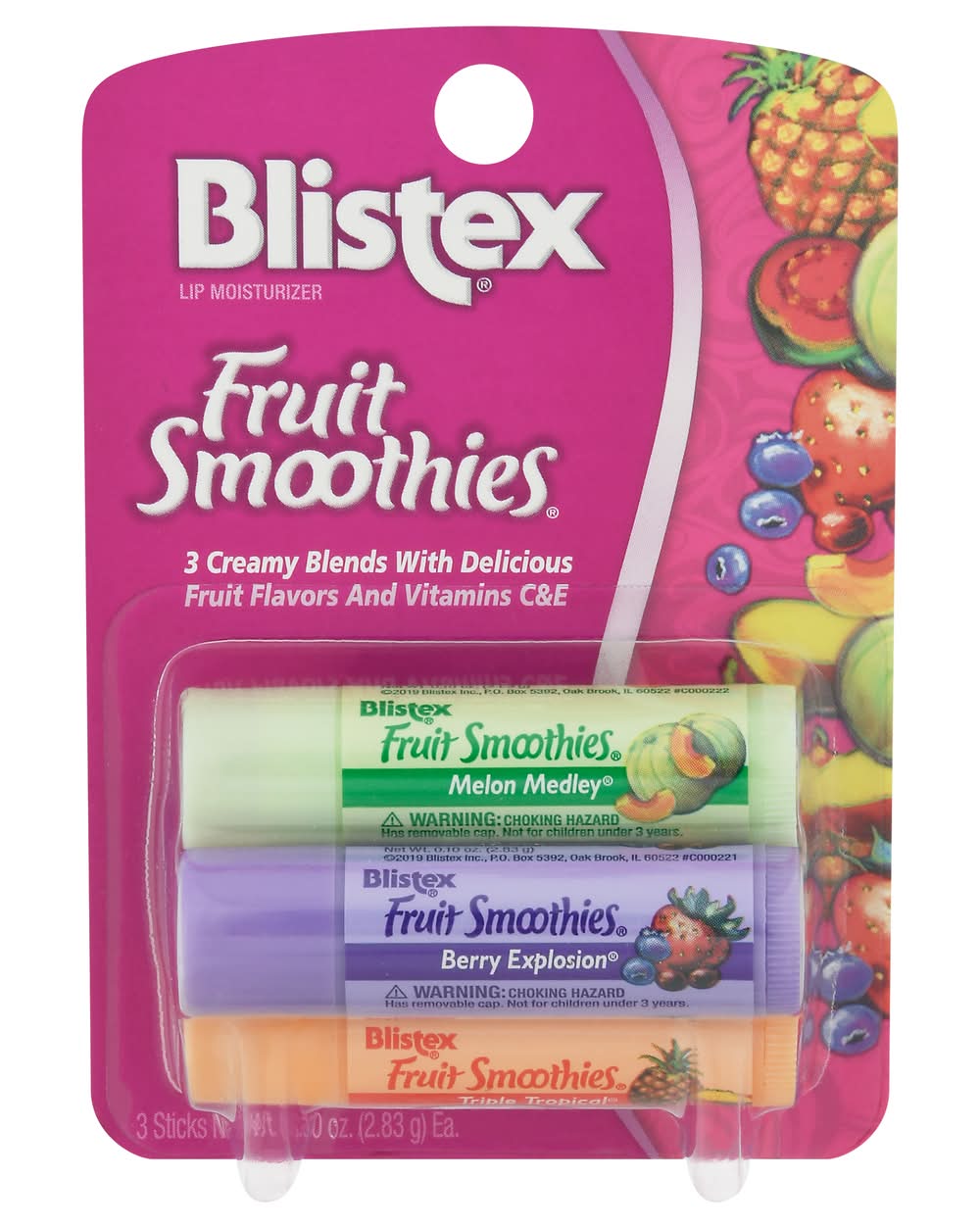 Blistex Fruit Smoothies Lip Moisturizer Assorted (0.3 oz)