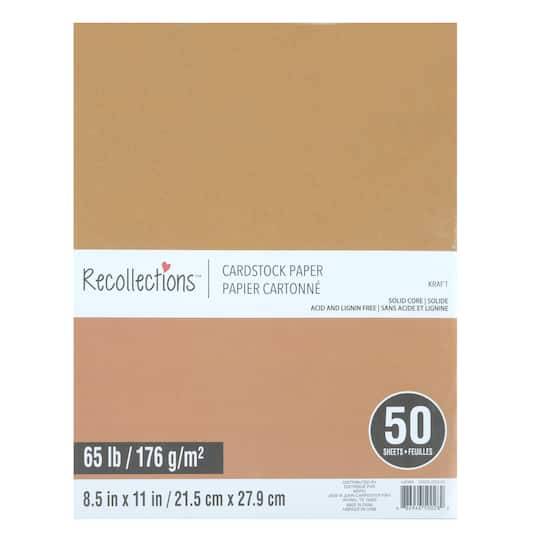 8.5" X 11" Cardstock Paper By Recollections, 50 Sheets