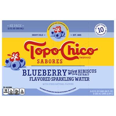 Topo Chico Sparkling Water (8 pack, 12 fl oz) (blueberry )