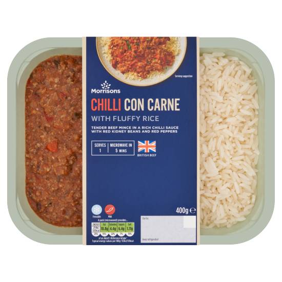 Morrisons Chilli Con Carne With Fluffy Rice