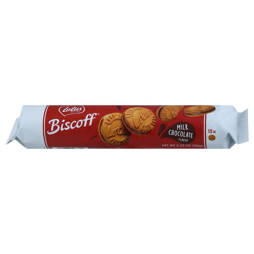 Lotus Biscoff Sandwich Cookies, Milk Chocolate (5.29 oz, 15 ct)