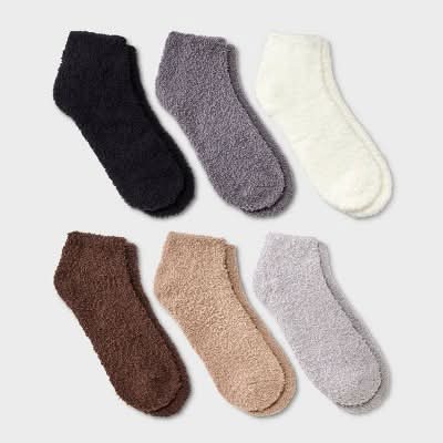 Cozy Low Cut Socks, Women, 4-19, Assorted (6 ct)