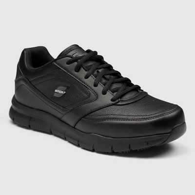 Skechers S Sport Brise Slip Resistant Sneakers-Cushioned Insole Non Skid Tread, Men, Black