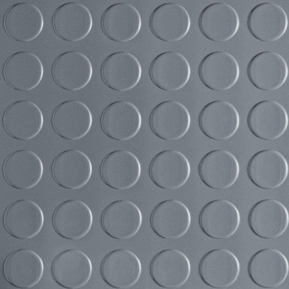 Husky Coin 10X1 Ft. Grey Vinyl Garage Flooring Rolls