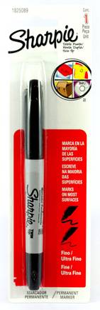 Sharpie · Marcador permanente fino negro (10 g)