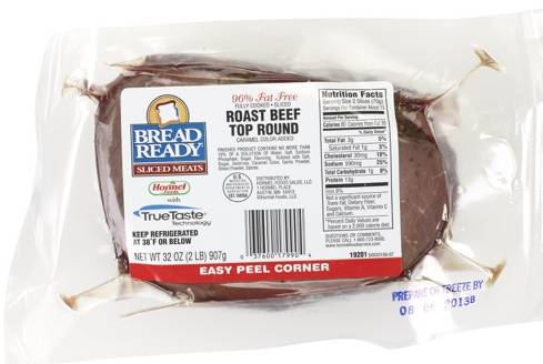 Hormel - Sliced Roast Beef - 2 lb (6 Units per Case)