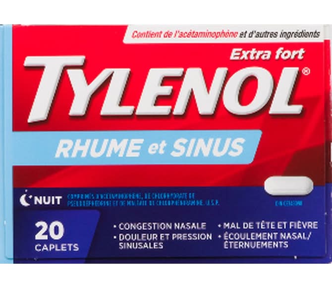 Tylenol Extra Strength Cold & Sinus Pills (10 g)