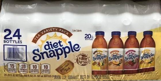Snapple - Diet Tea Variety Pack - 24/20 oz (1X24|1 Unit per Case)