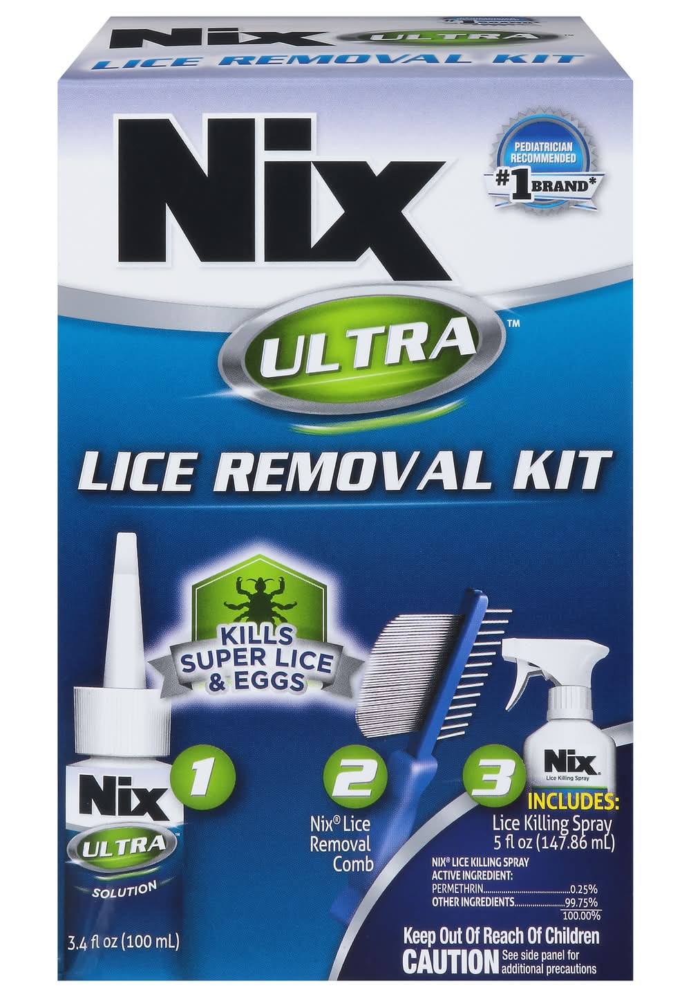 Nix Ulta Lice Removal Kit (8 fl oz, 3 ct)