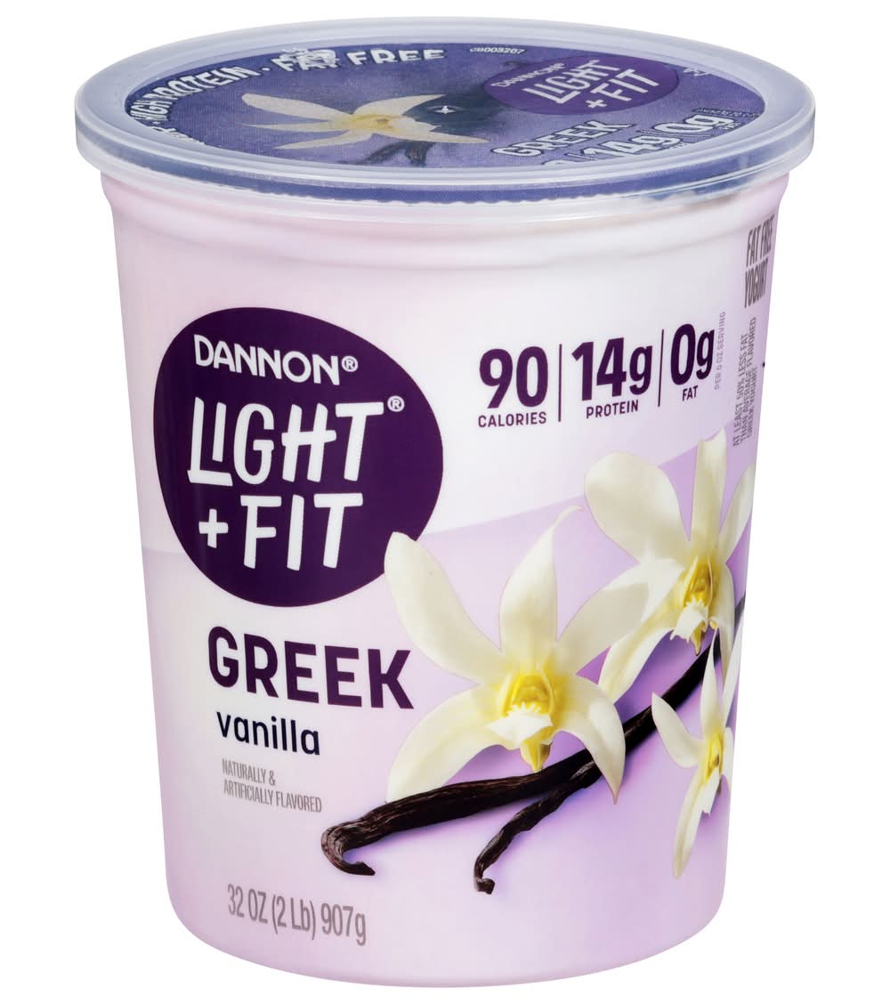 Light + Fit Greek Yogurt, Vanilla (32 oz)