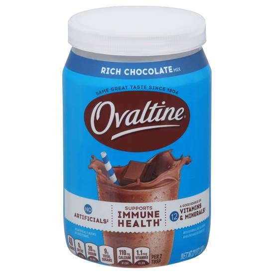 Ovaltine Inmune Health Support Rich Chocolate Mix (12 oz)