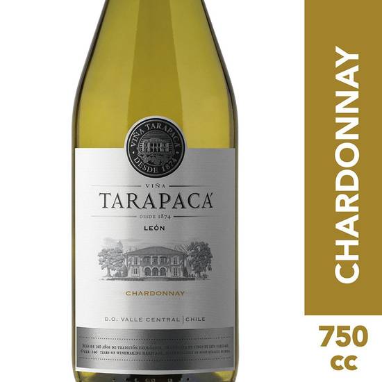 Viña tarapacá vino chardonnay león (botella 750 ml)