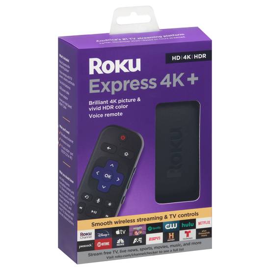 Roku Hd/4K/Hdr Express 4k+ Streaming Player