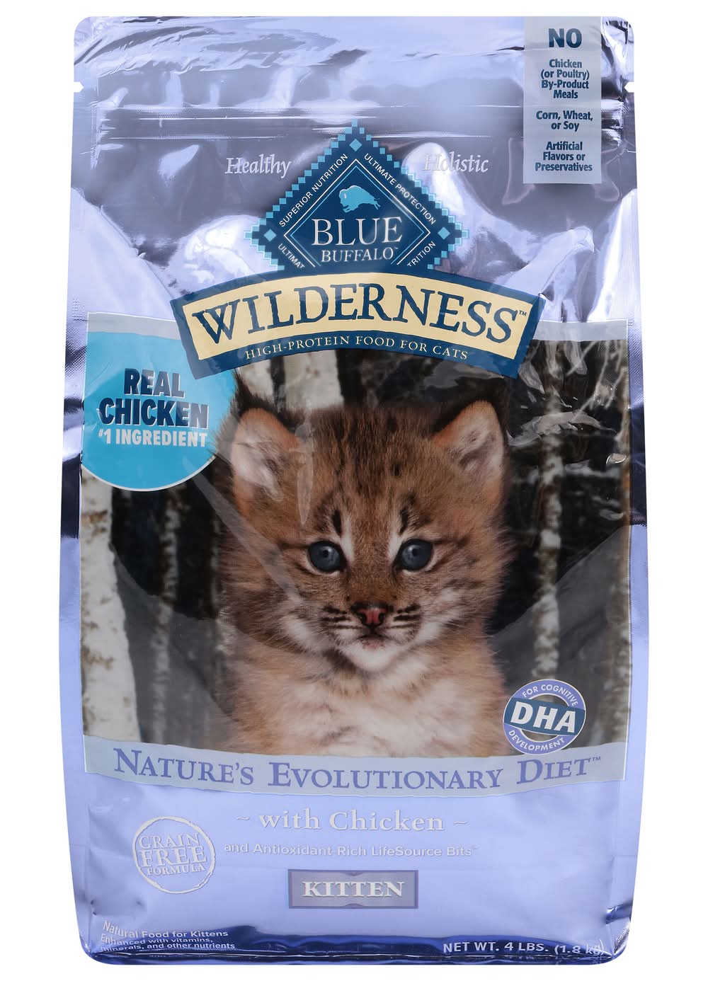 Blue Buffalo Wilderness Kitten Chicken (4 lbs)