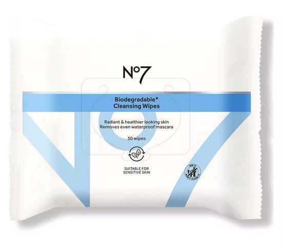 No7 Biodegradable Cleansing Wipes (30 pack)