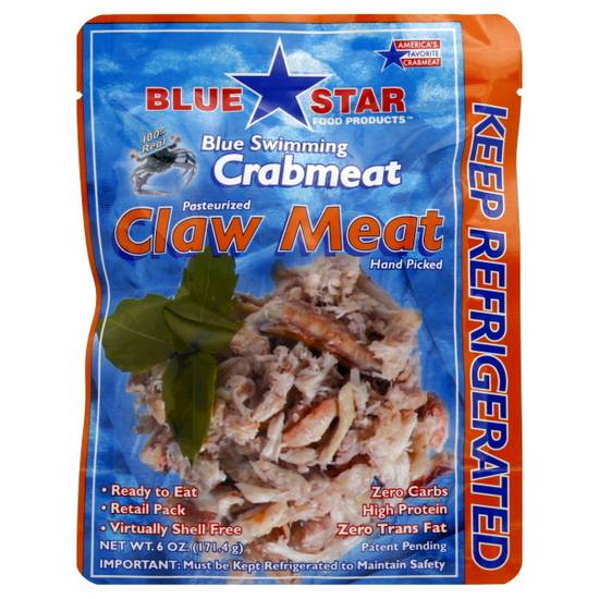 Blue Star Hand Picked Claw Crab Meat (6 oz)