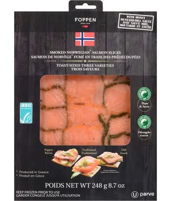 Foppen Smoked Salmon Toast Trio (248 g)
