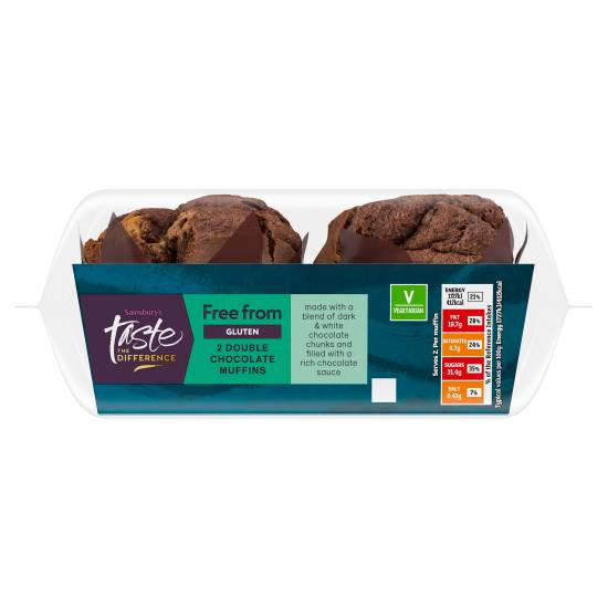 Sainsbury's Taste the Difference Chocolate Muffins (2 pack)