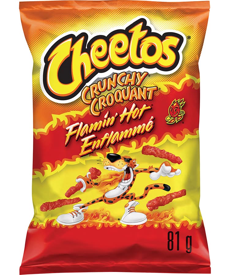 Cheetos Flamin Hot Crunchy Snacks, Cheese (81 g)