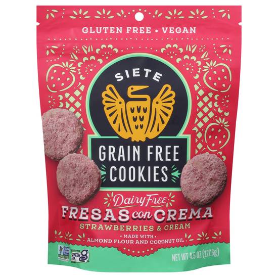 Siete Foods Grain Free Strawberries & Cream Cookies