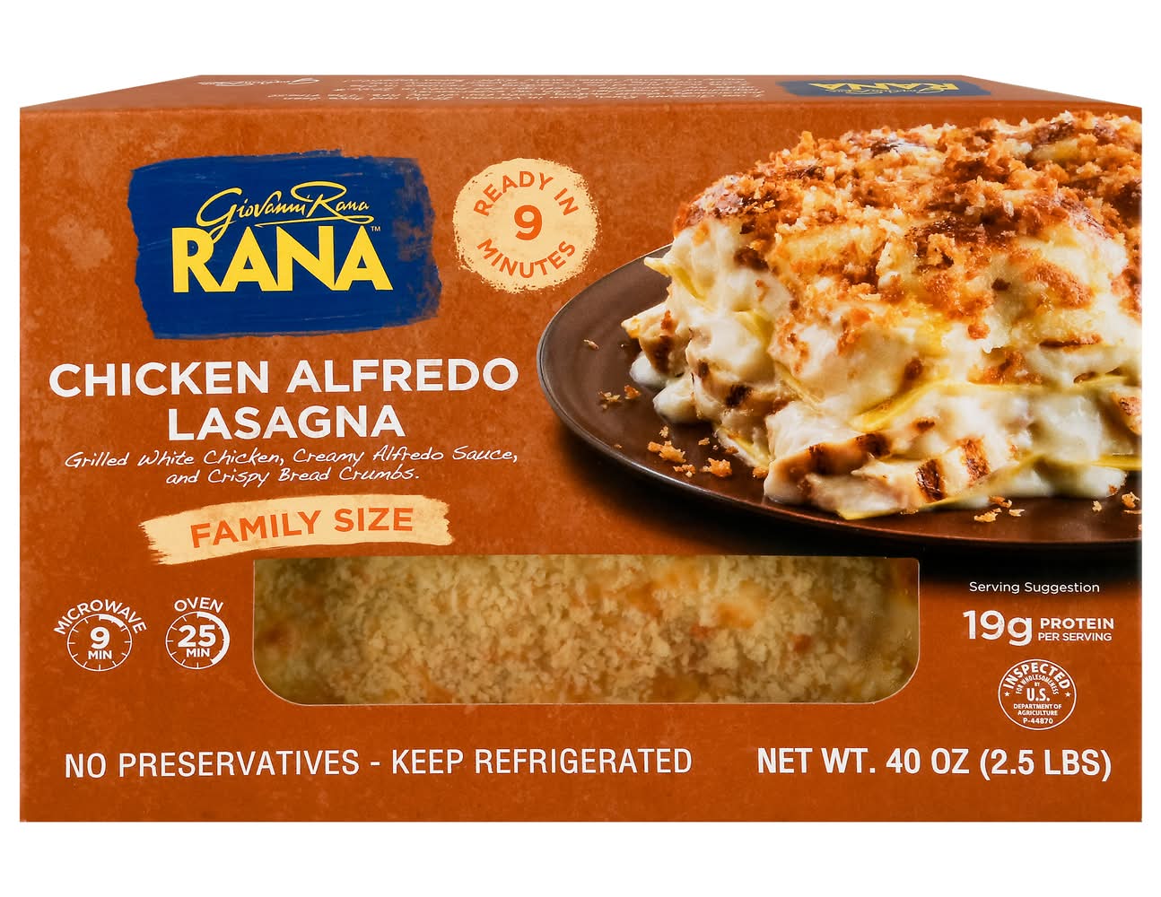 Rana Lasagna, Chicken Alfredo (40 oz)