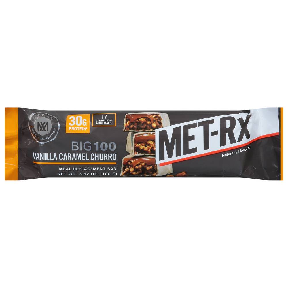 Met-Rx Vanilla Caramel Churro Big 100 Meal Replacement Bar