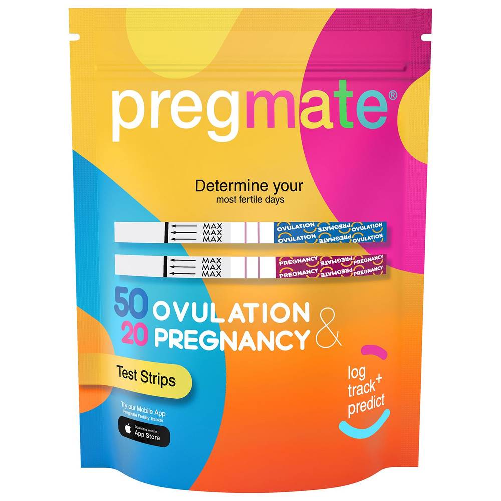 Pregmate 50 Ovulation & 20 Pregnancy Test Strips (70 ct)