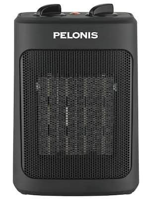Pelonis 1500-Watt 9 In. Electric Personal Ceramic Space Heater With Thermostat