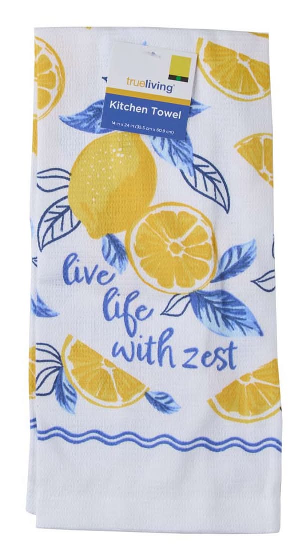 True Living Kitchen Towel 14x24 In 4 Assorted Styles