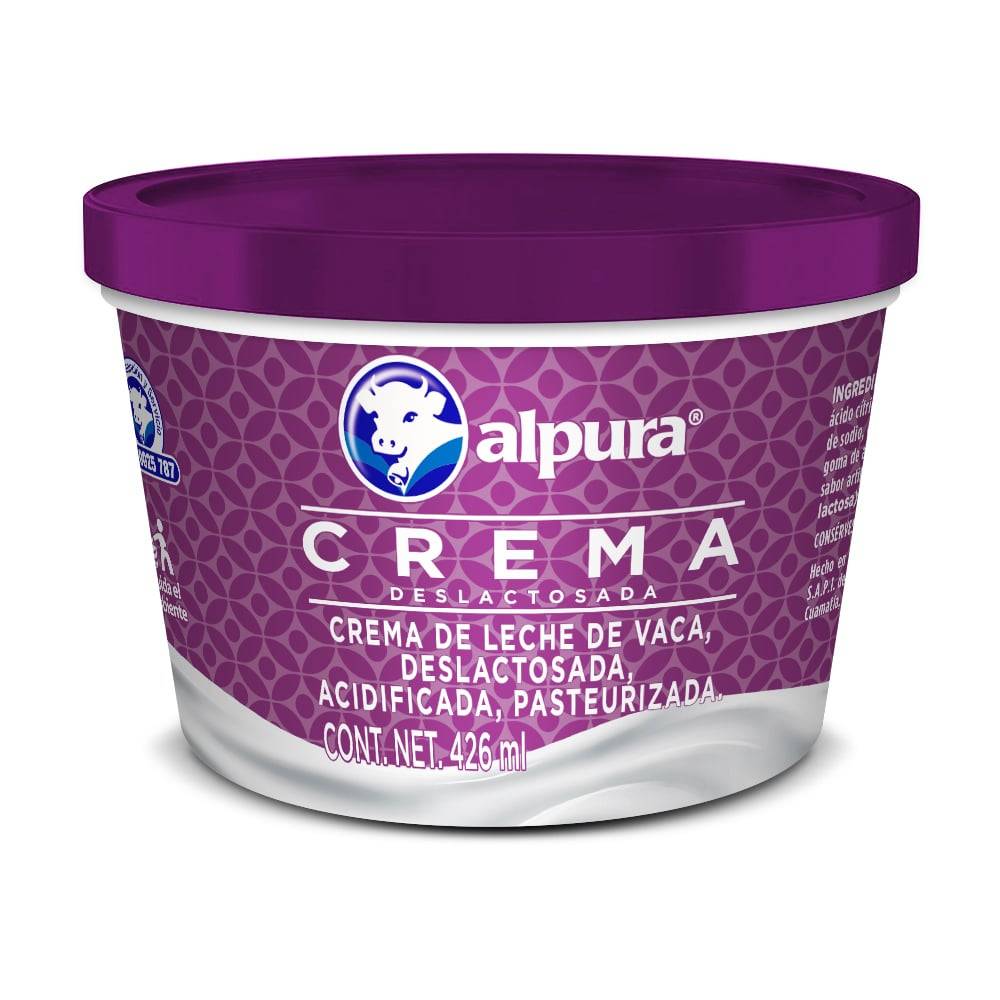 Alpura · Crema deslactosada (426 ml)