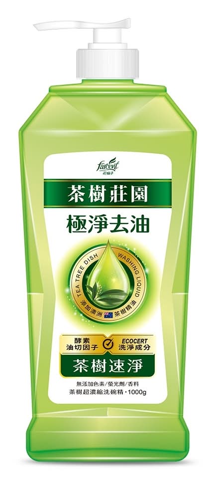 茶樹莊園茶樹超濃縮洗碗精-茶樹速淨 <1000g克 x 1 x 1PC瓶>