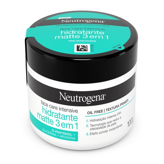 Neutrogena creme facial hidratante matte 3 em 1 (100g)