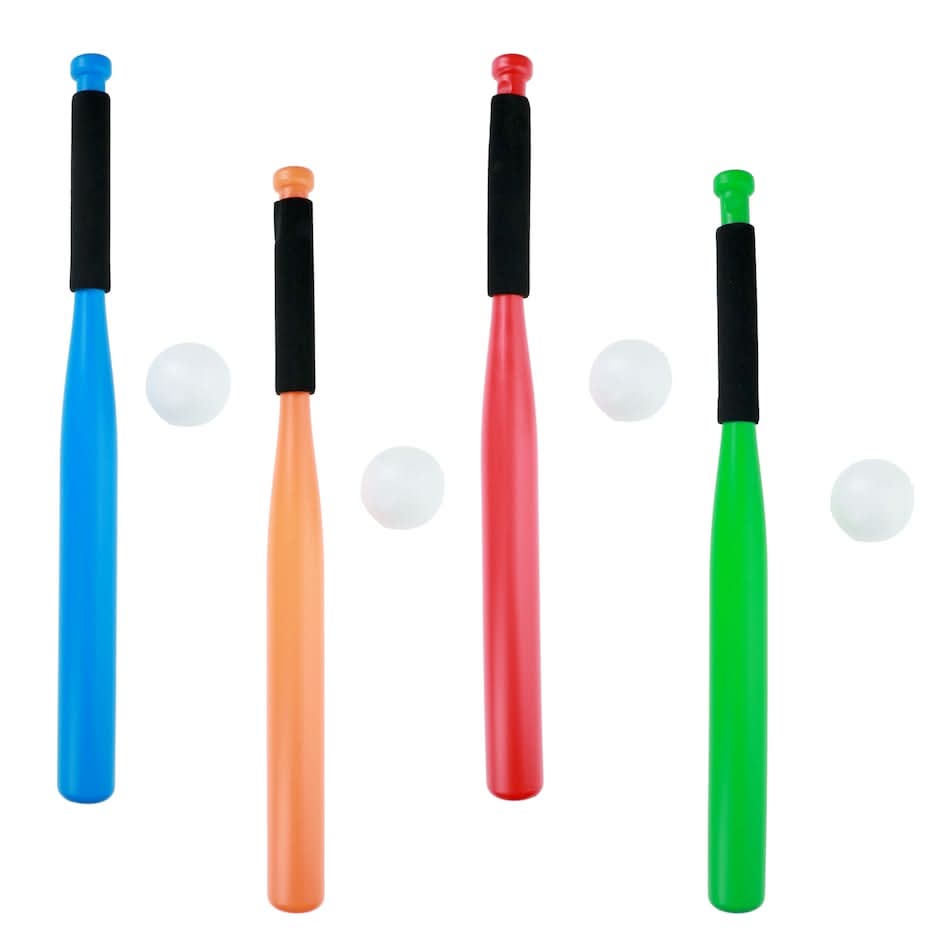 Plastic Bat and Baseball Sets