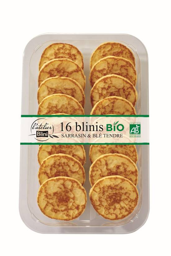 L'atelier Blini - Blinis sarrasin et blé tendre  (16 pièces)