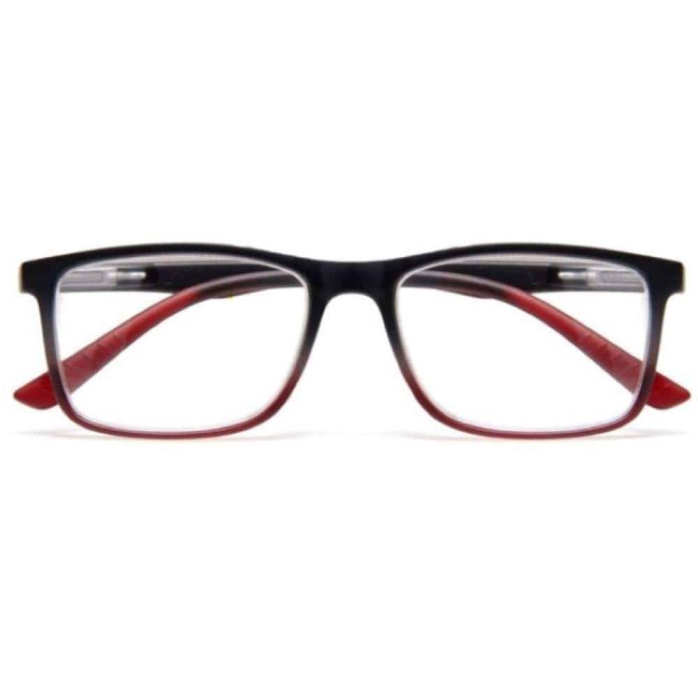 Magnifeye Square Red Ombre 1.25 Reading Glasses