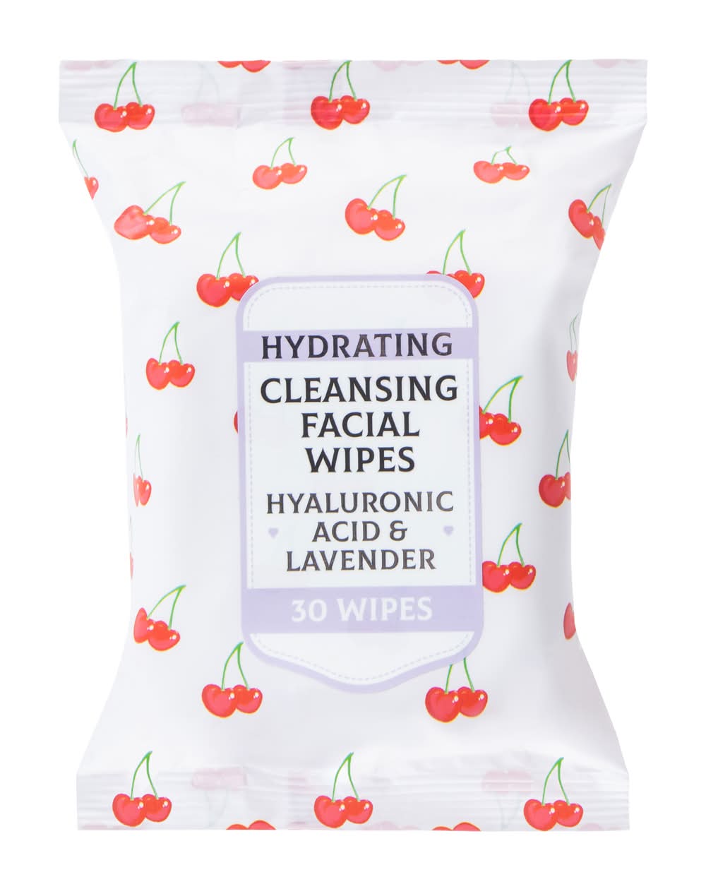 Hyaluronic Acid & Lavender Cleansing Facial Wipes 30-Count