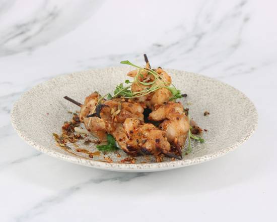 Sticky BBQ Chicken Skewers*