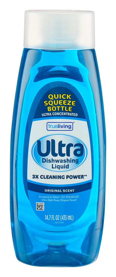 True Living Ultra Dishwashing Liquid Original Scent 14.7 Fl Oz