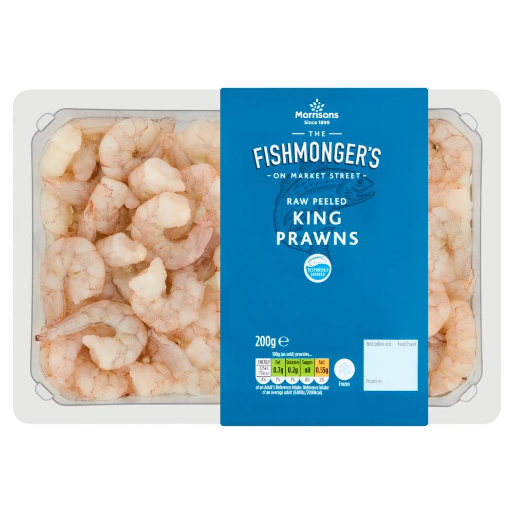 Morrisons Raw & Peeled King Prawns (200g)