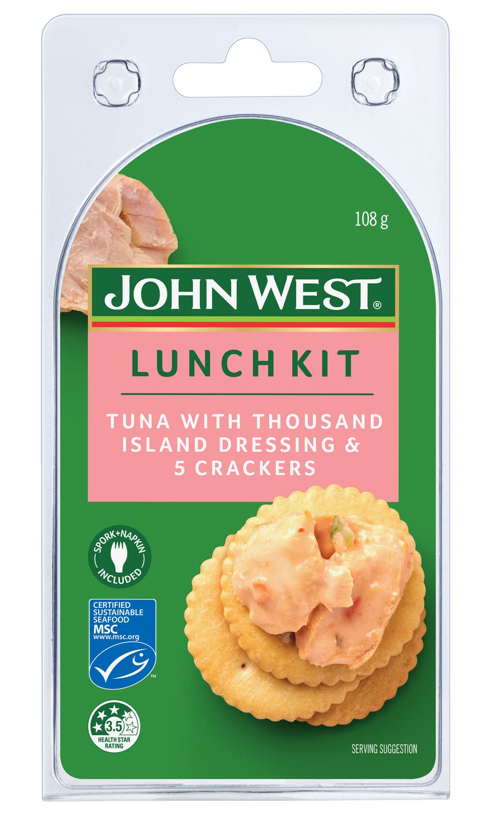 John West Lunch Kit With Thousand Island (108g)