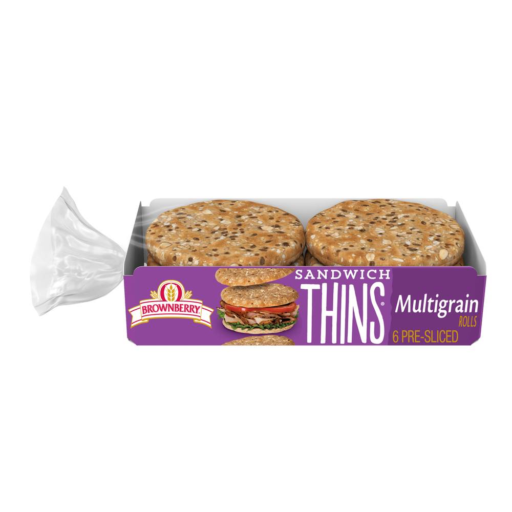 Brownberry Multigrain Sandwich Thins (12 oz, 6 ct)