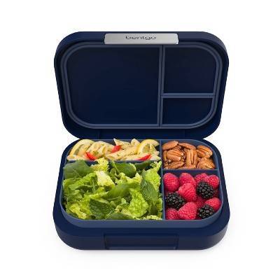 Bentgo Modern 4 Compartment Bento Style Leakproof Lunch Box, Navy