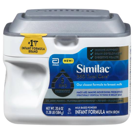 Similac Total Care Milk-Based Infant Formula With Iron (20.6 oz)