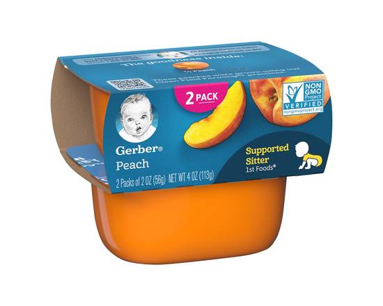 Gerber · 1st Foods Peach Tub (2 x 2 oz)